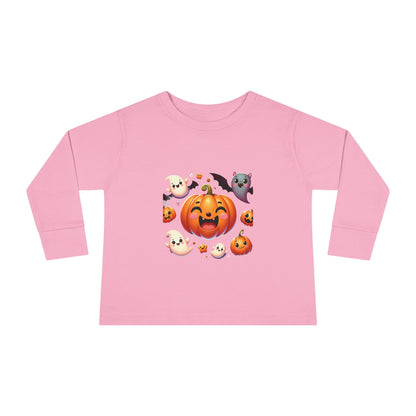 Pumpkins, Bats & Ghosts Toddler Long Sleeve Tee