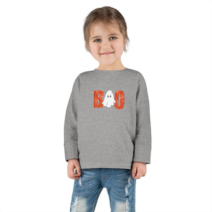 Ghost Boo Toddler Long Sleeve Tee