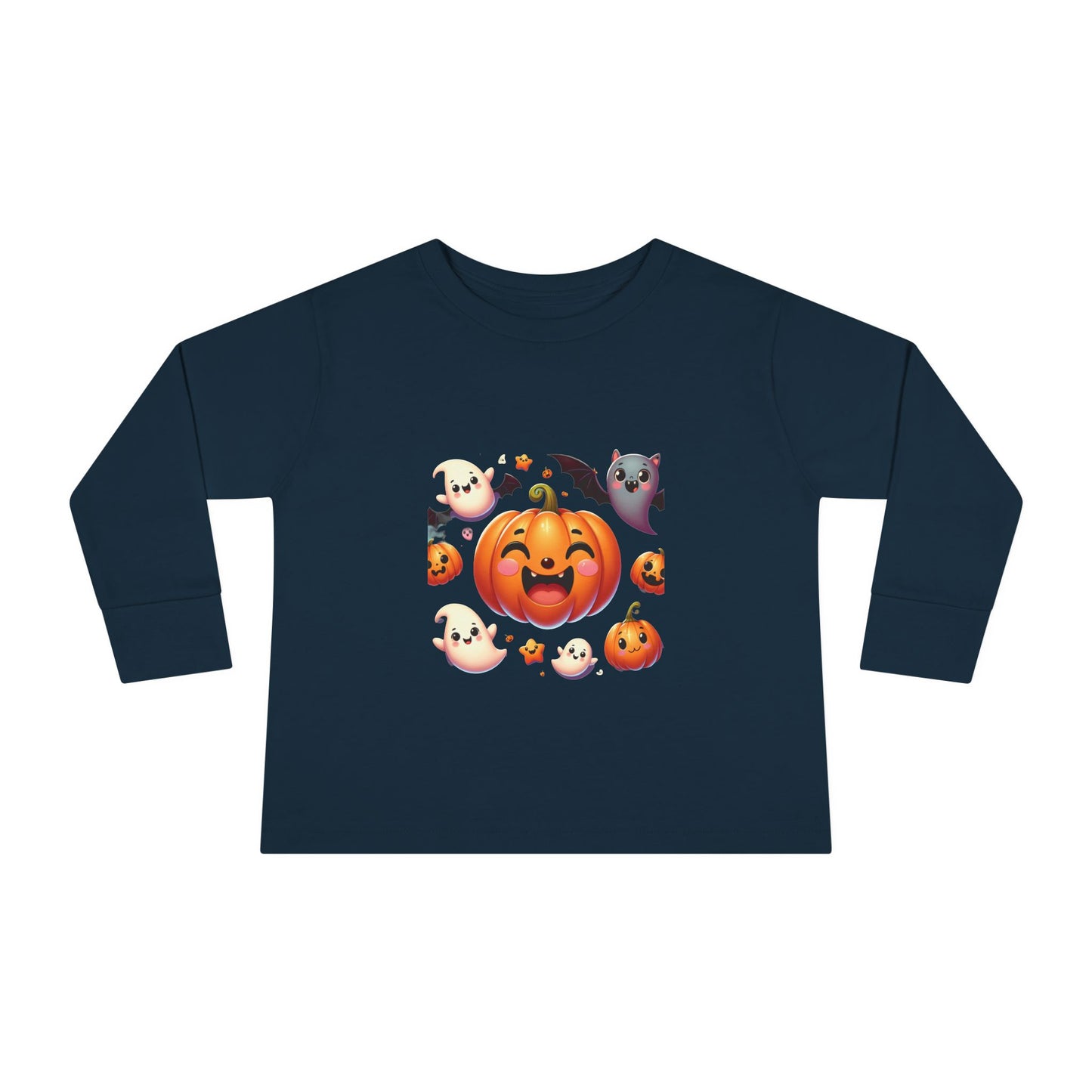 Pumpkins, Bats & Ghosts Toddler Long Sleeve Tee