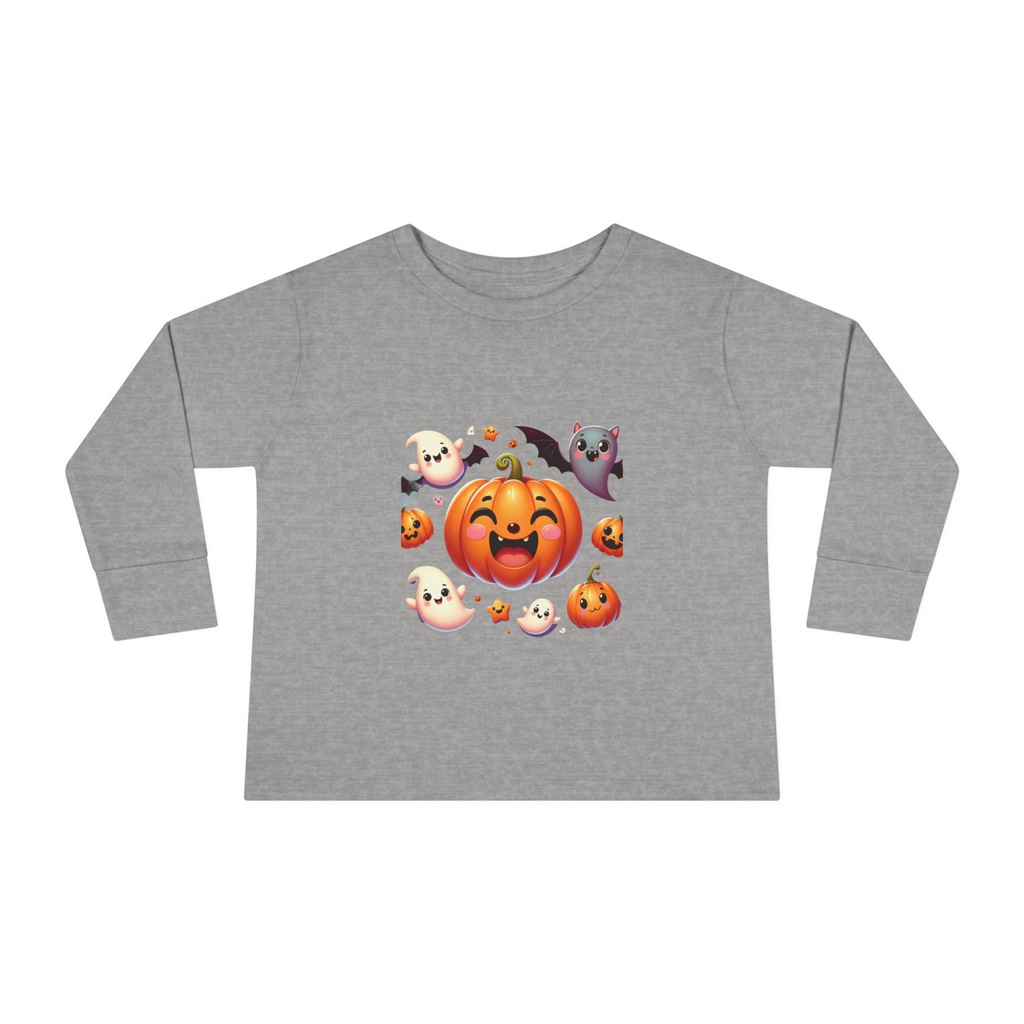 Pumpkins, Bats & Ghosts Toddler Long Sleeve Tee