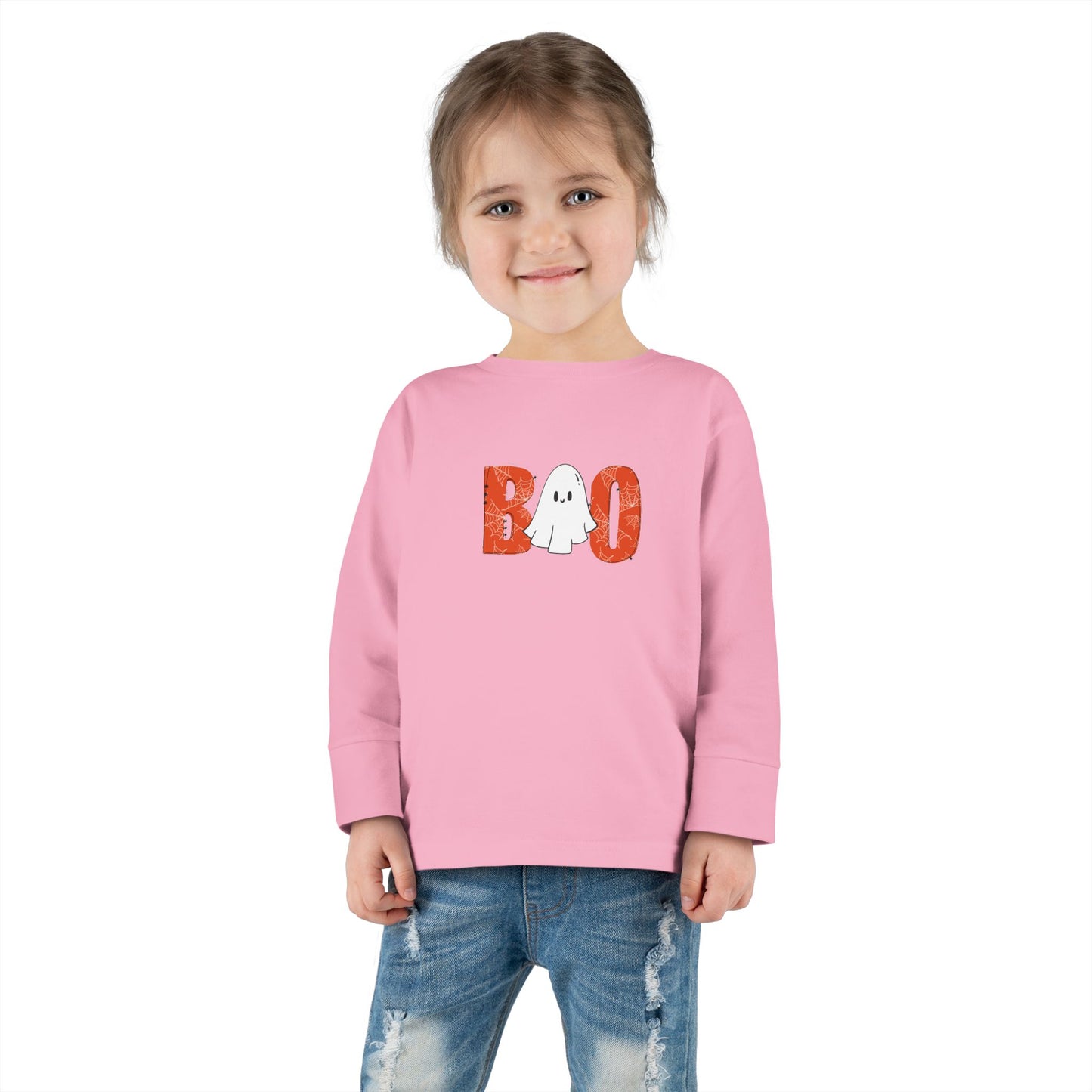 Ghost Boo Toddler Long Sleeve Tee