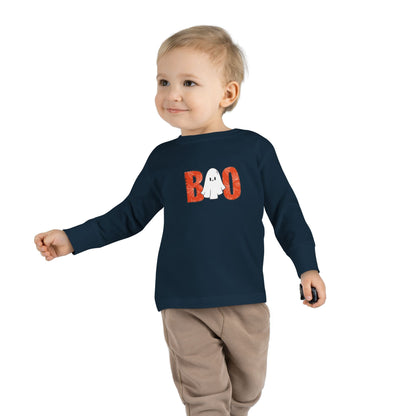 Ghost Boo Toddler Long Sleeve Tee