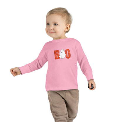 Ghost Boo Toddler Long Sleeve Tee