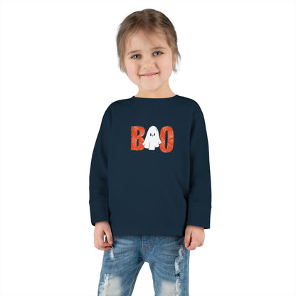 Ghost Boo Toddler Long Sleeve Tee