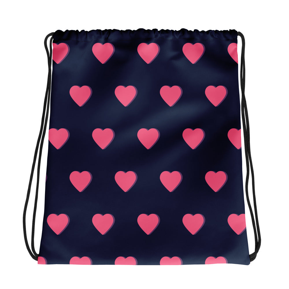 Heart Drawstring bag