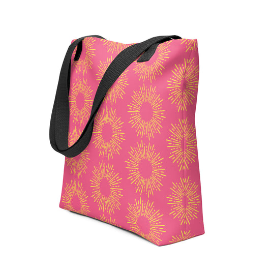 Pink & Yellow Tote bag