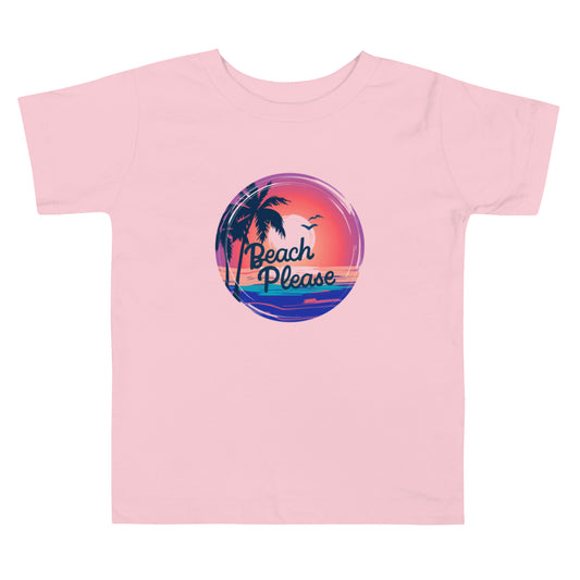 Beach Please Toddler Short Sleeve Tee