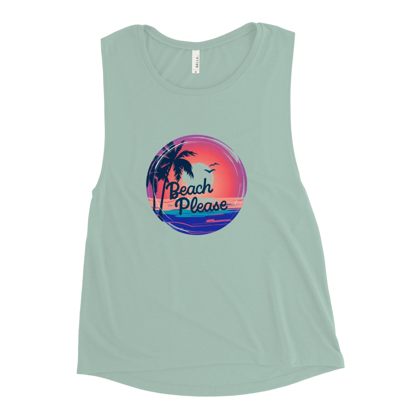 Beach Please Ladies’ Muscle Tank