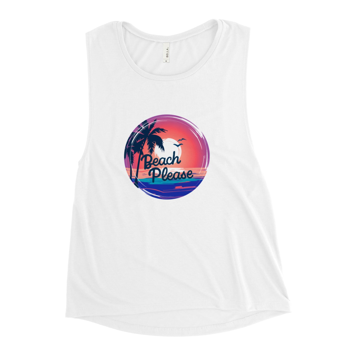 Beach Please Ladies’ Muscle Tank